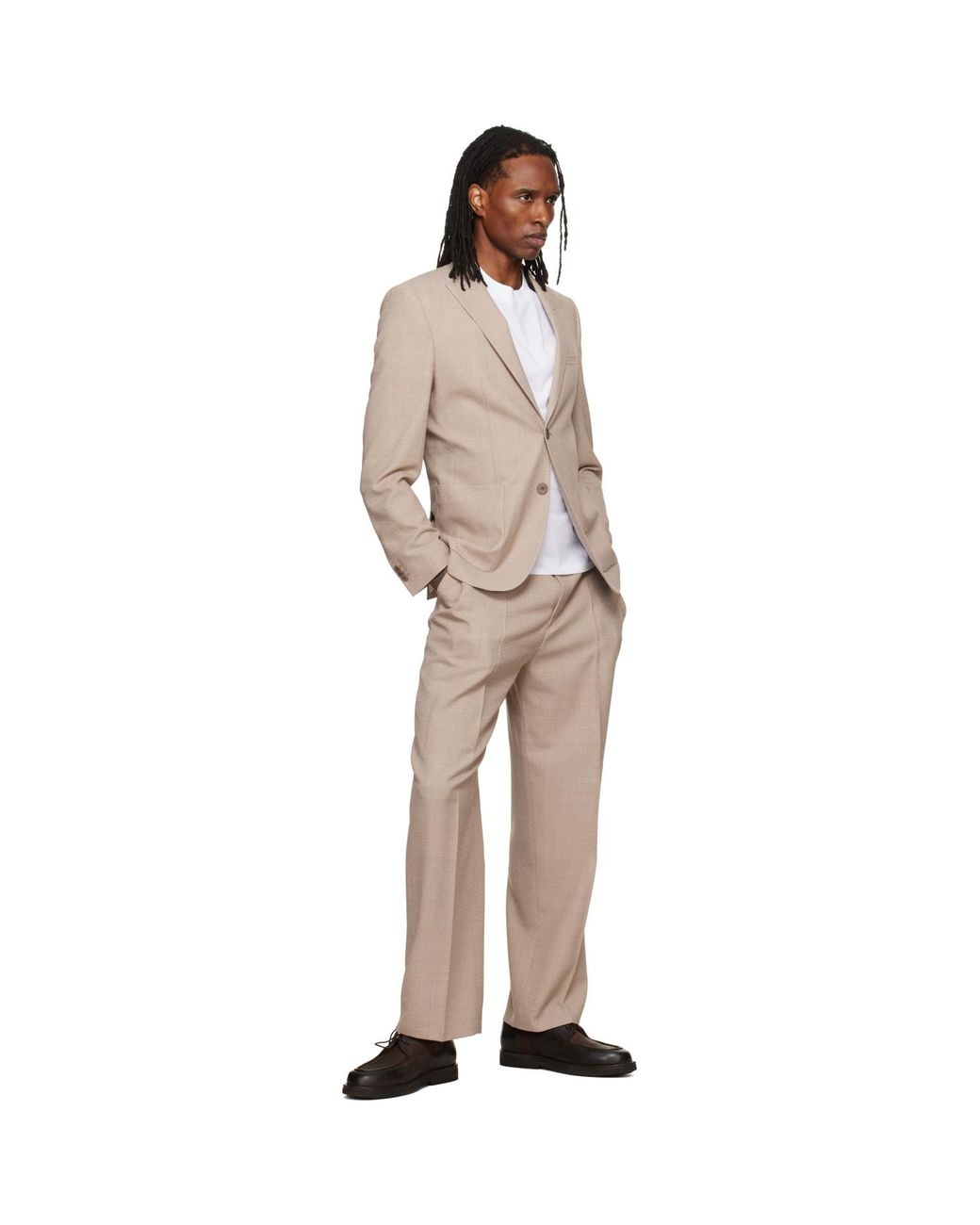 HUGO Natural Wool Trousers for men