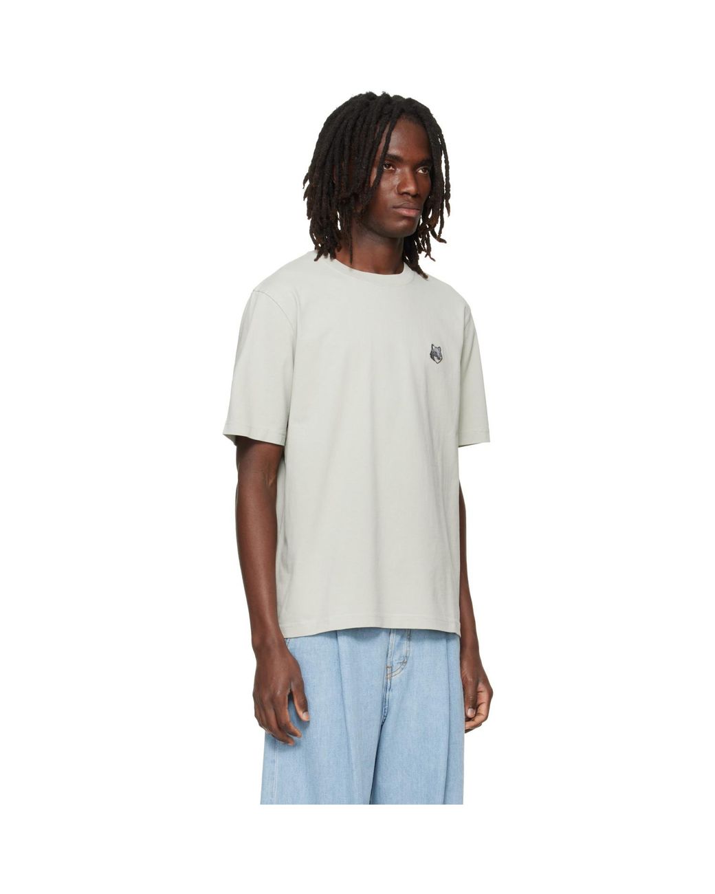 Maison Kitsuné White Fox Head Comfort T-Shirt for men
