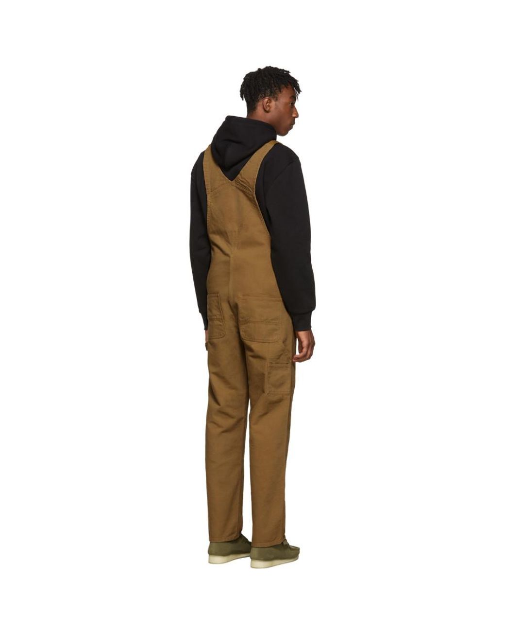 Carhartt WIP Cotton Brown Rinsed Bib 