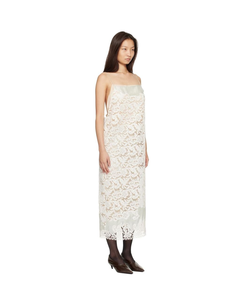 Khaite White Nevis Maxi Dress