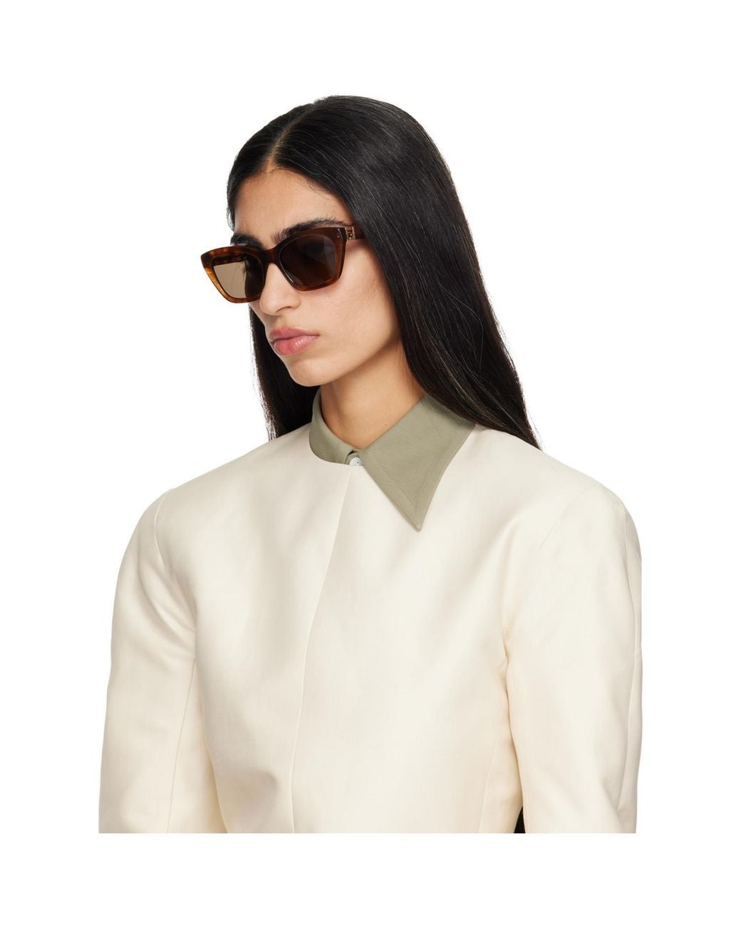 Fendi Brown Tortoiseshell 'Forever Sunglasses