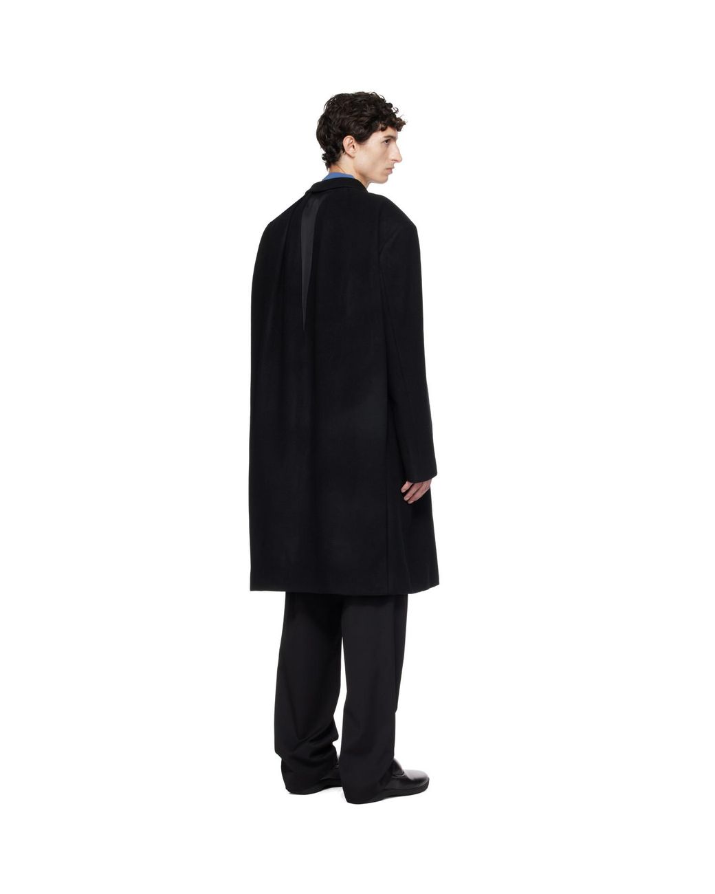 Kiko Kostadinov Black Epelde Coat for men