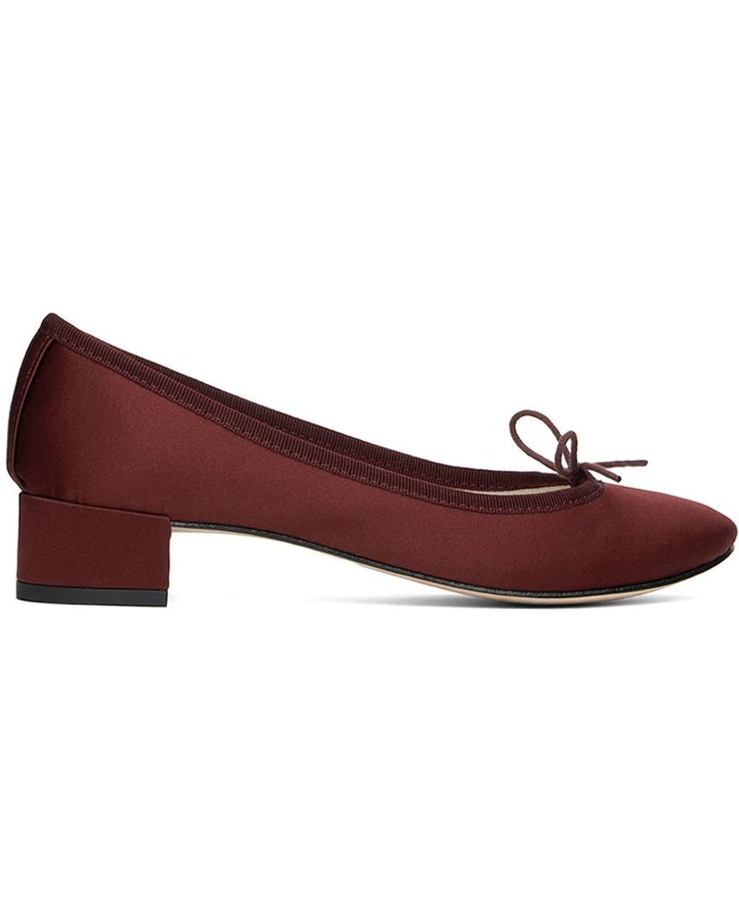 Repetto Ssense Exclusive Burgundy Camille Heels in Red | Lyst