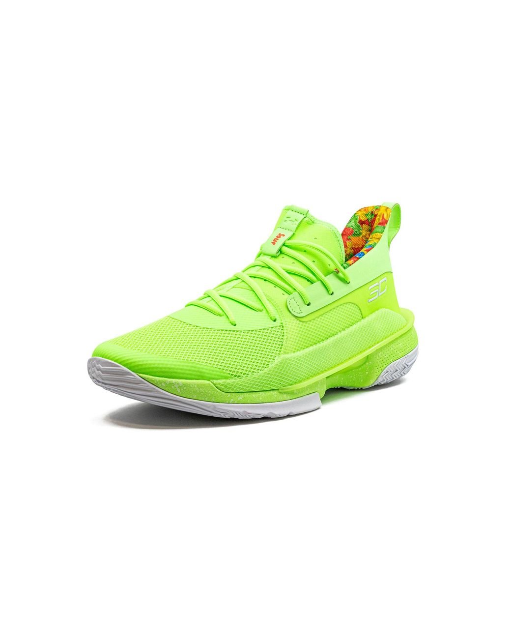 Lime green best sale under armour shoes