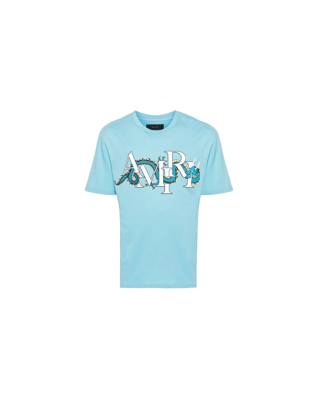 Amiri Blue Dragon Logo T-Shirt Amjyte1004 401" for men