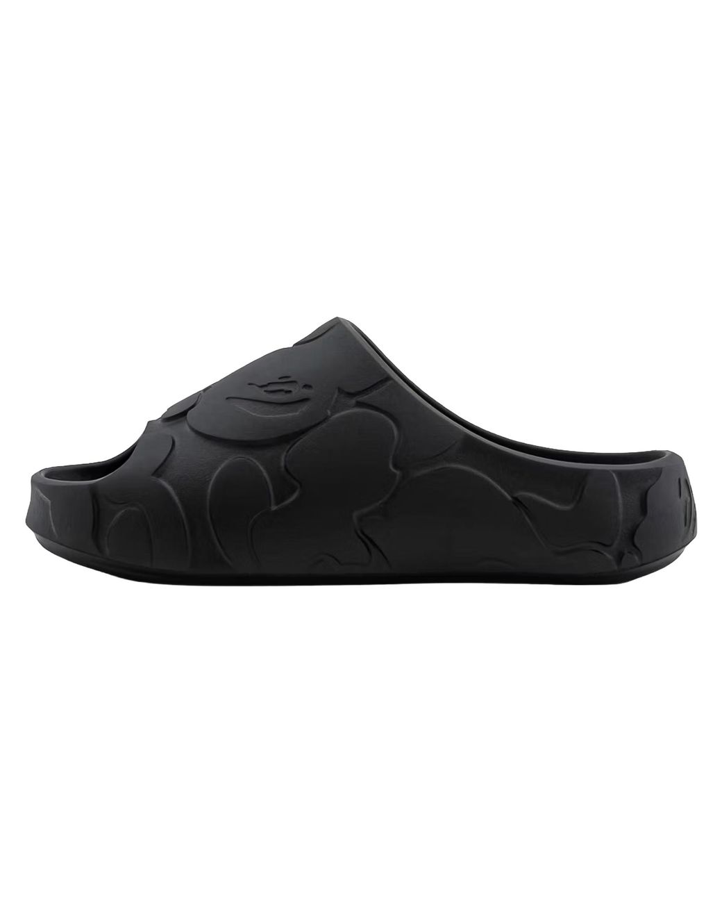 A Bathing Ape Black Solid Camo #1 Slides 001Fwm301323 Blk" for men