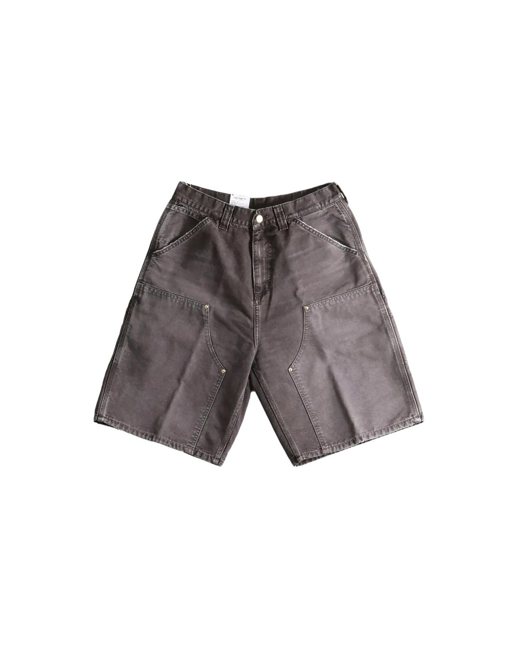 Carhartt Black Og Double Knee Shorts "Tobacco Destroy Wash" I036870 4717" for men