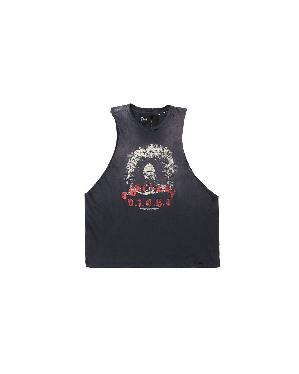 PALY Black Bliss Thriller Night Cut Off T-Shirt "Vintage Multi" 1U002Q1010 Vbk" for men