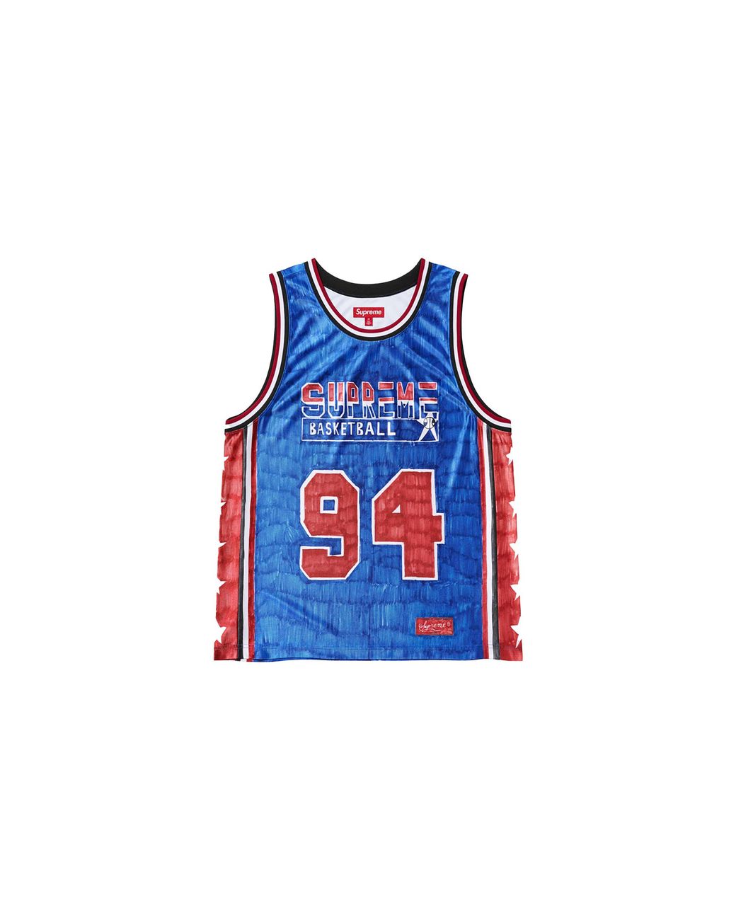 Supreme Blue Marker Basketball Jersey "Ss25