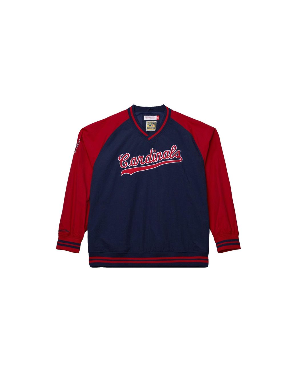 Mitchell & Ness Blue Nylon Pullover Jacket Vintage Logo "Mlb Cardinals" Jk9272 Slcnavy" for men