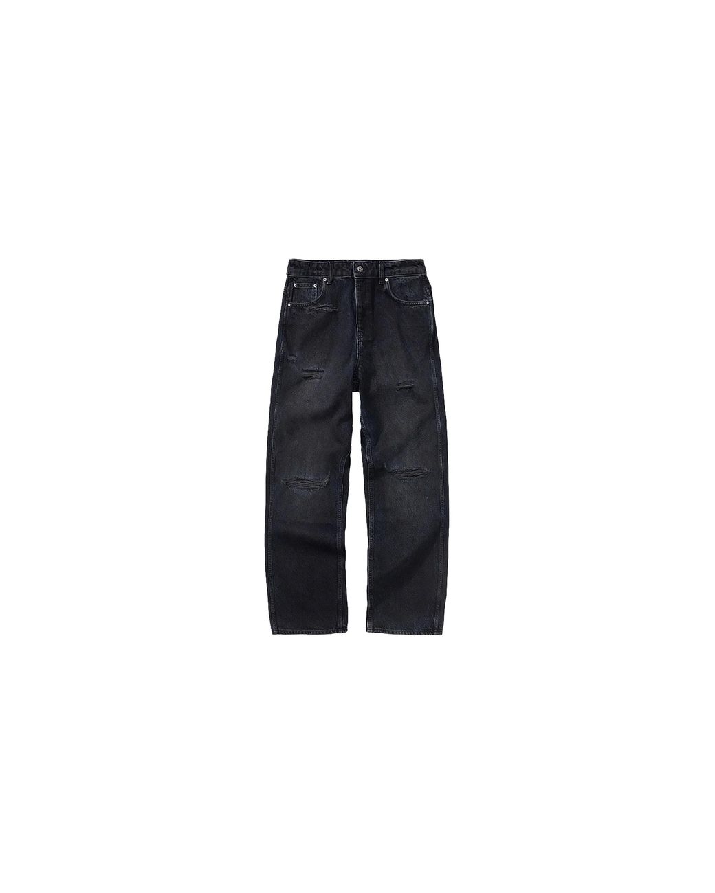 Represent Black R3 Distressed Baggy Denim "Petrol" Mlm100334 10"