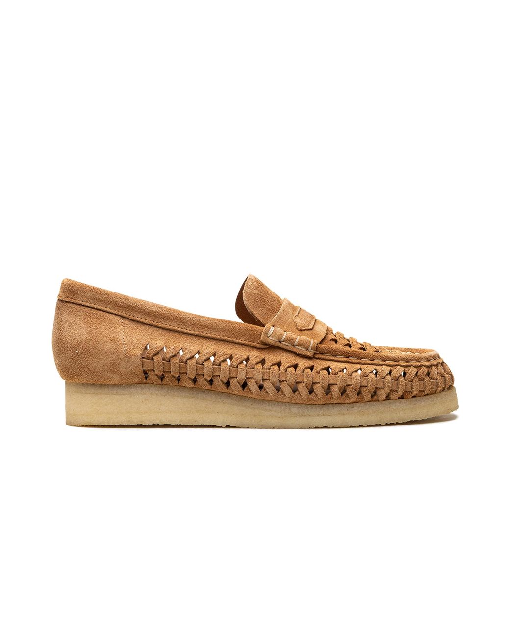 Clarks Black Wallabee Loafer Weave "Tan Suede" 26180623"