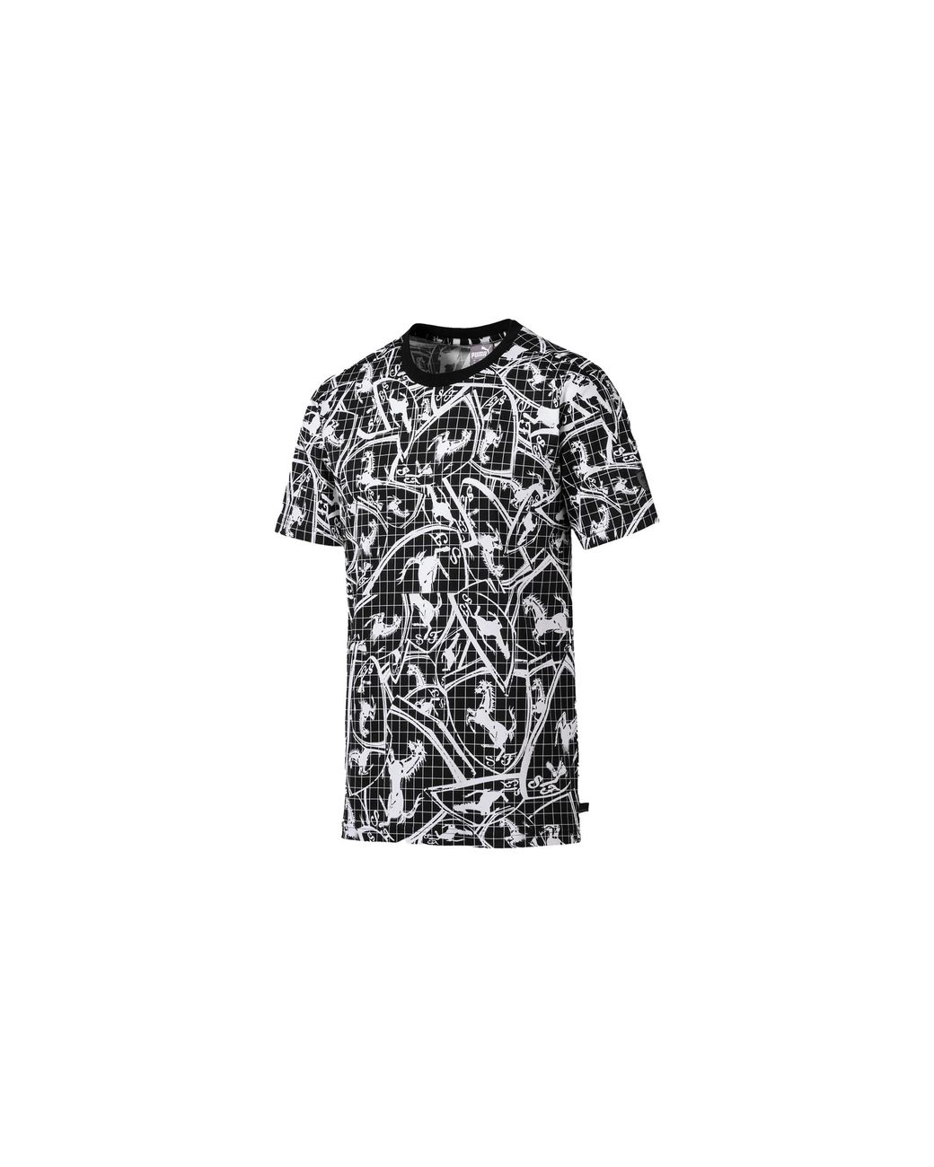 PUMA Black Ferrari Aop Tee 595401 01" for men