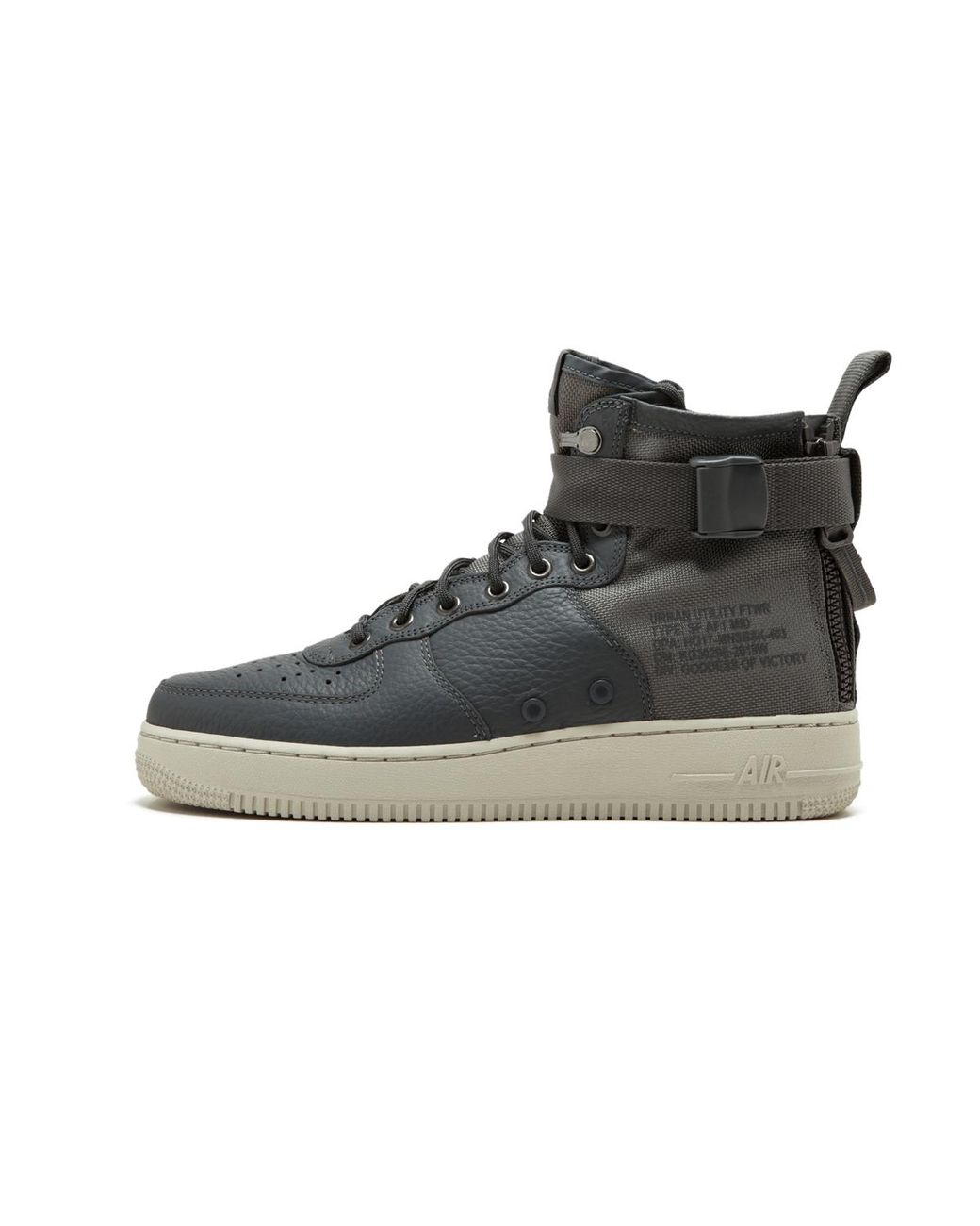 Nike Black Sf Af1 Mid "Dark" 917753 004" for men