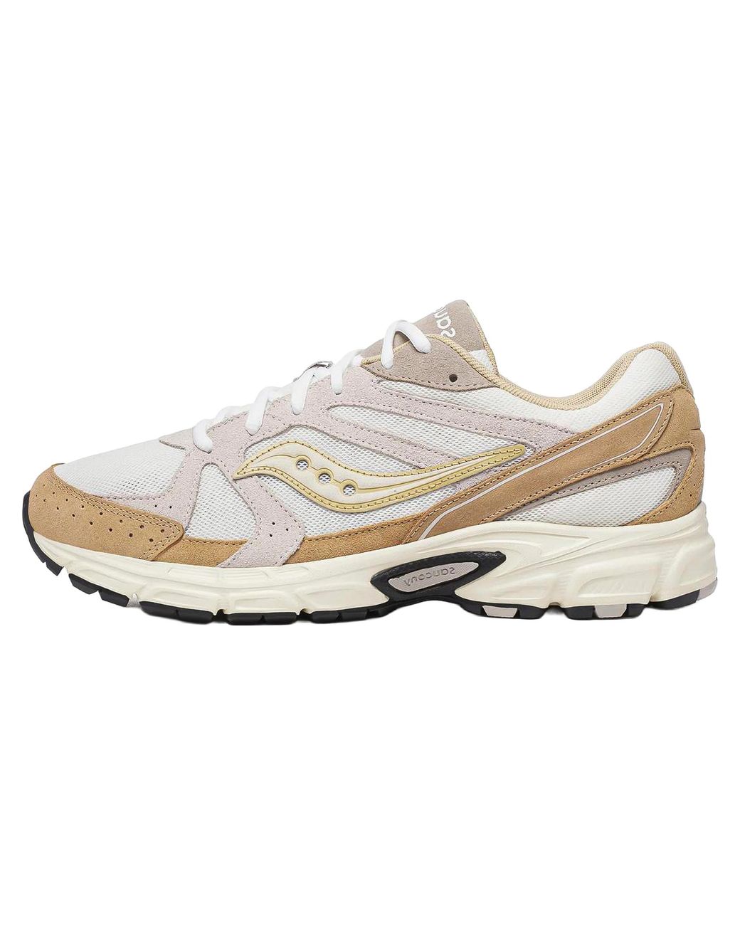 Saucony Black Grid Ride Millennium "Suede Sand" S70856 6" for men