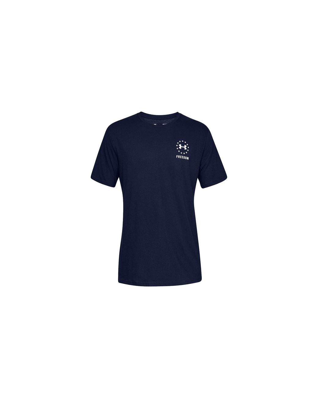 Under Armour Blue Freedom Left Chest Live T-Shirt "Academy 1330059 408" for men