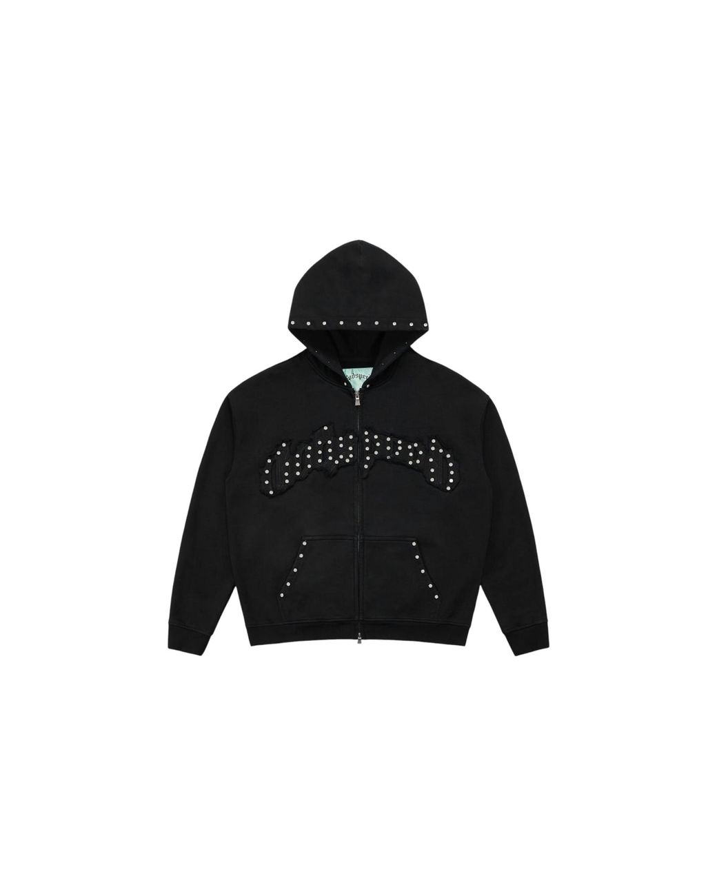 GODSPEED NEW YORK Black Symmetric Studded V2 Vvs Hoodie Nq9Tdbss" for men