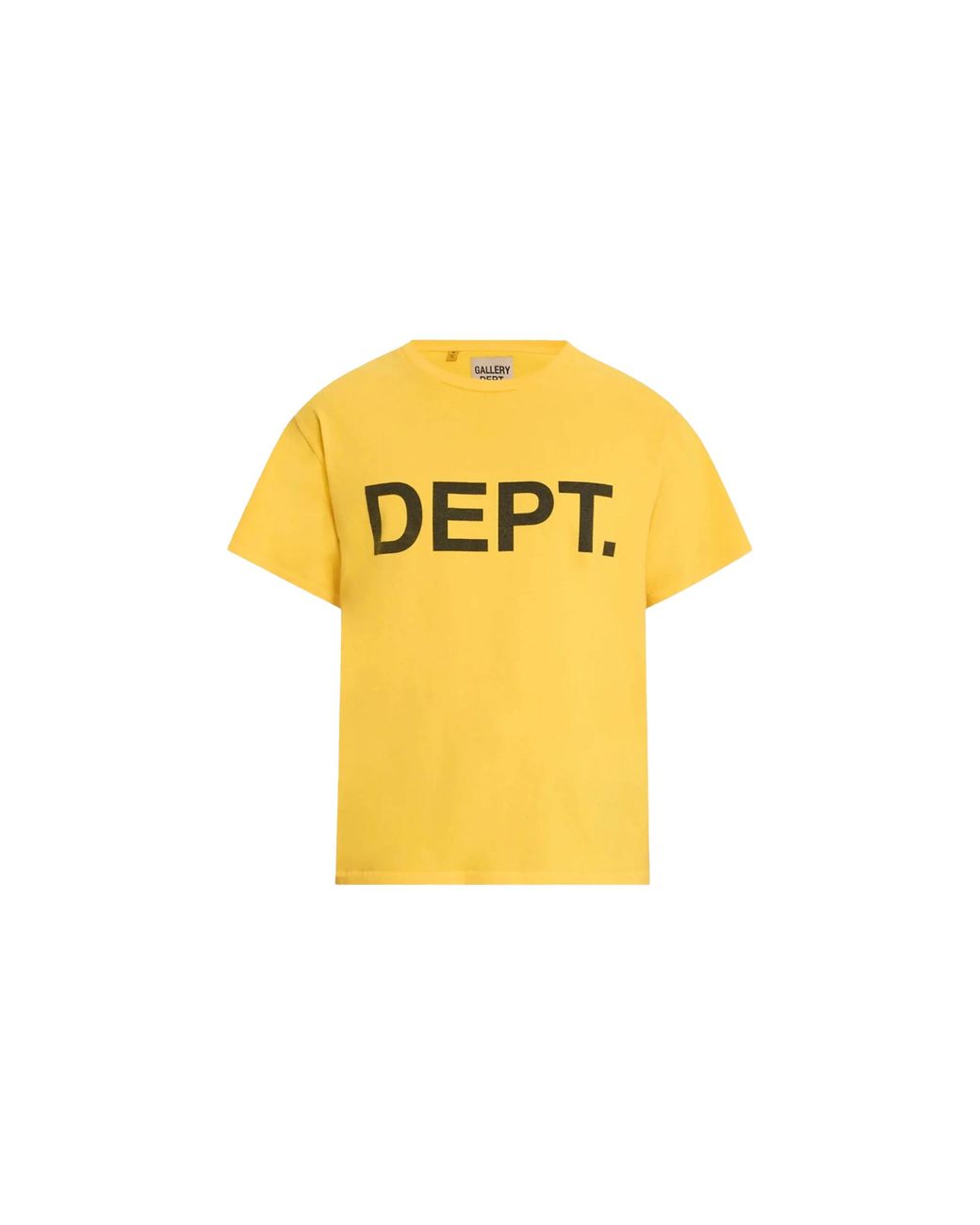 GALLERY DEPT. Yellow Dept Logo T-Shirt Wm2Ltz1Q" for men