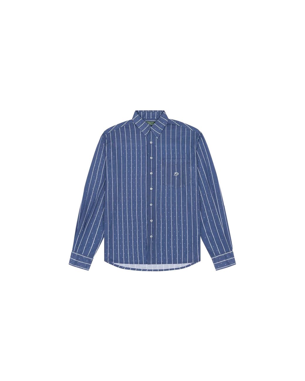 DENIM TEARS Blue Coach Oxford Mesh Button Up Shirt Dt597" for men