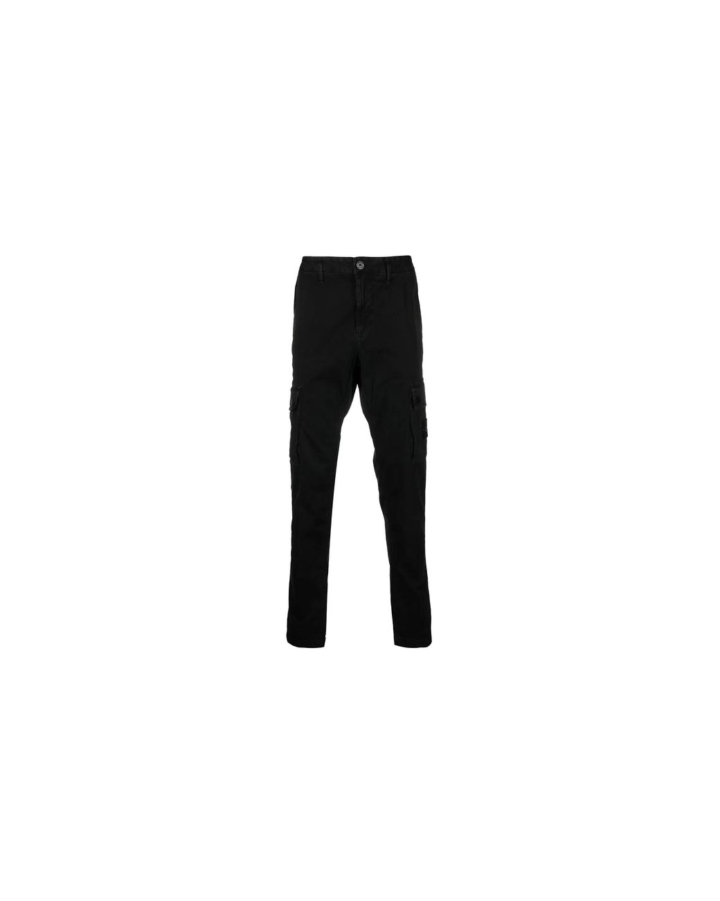 Stone Island Black Twill Cargo Pants 7715303L1 V0129" for men