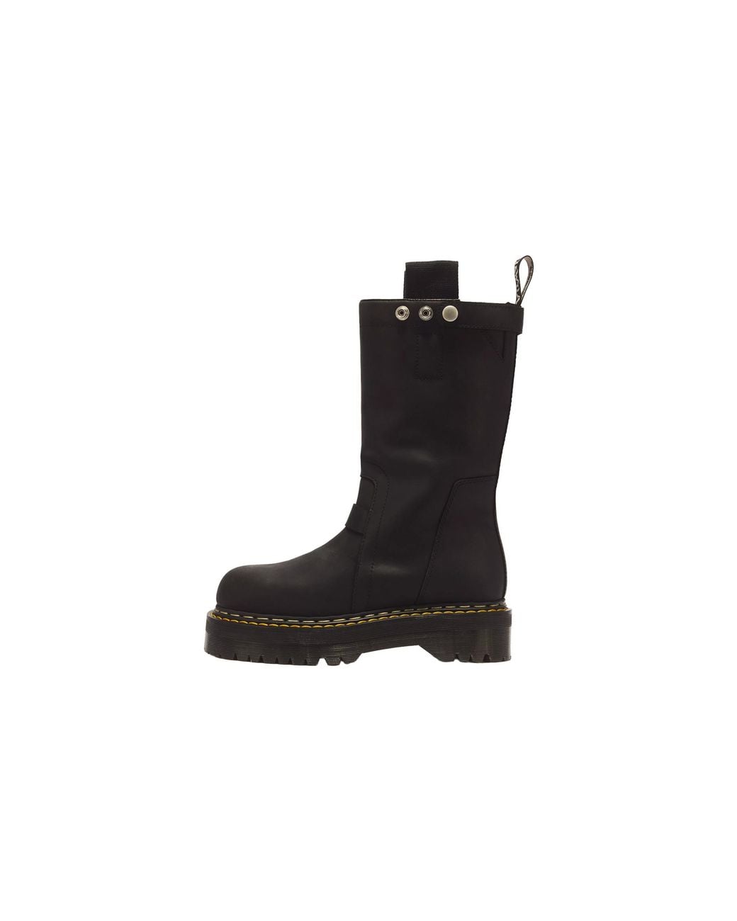 Dr. Martens Black 1460 Quad Sole Pull On Boots "Rick Owens" 43064001" for men