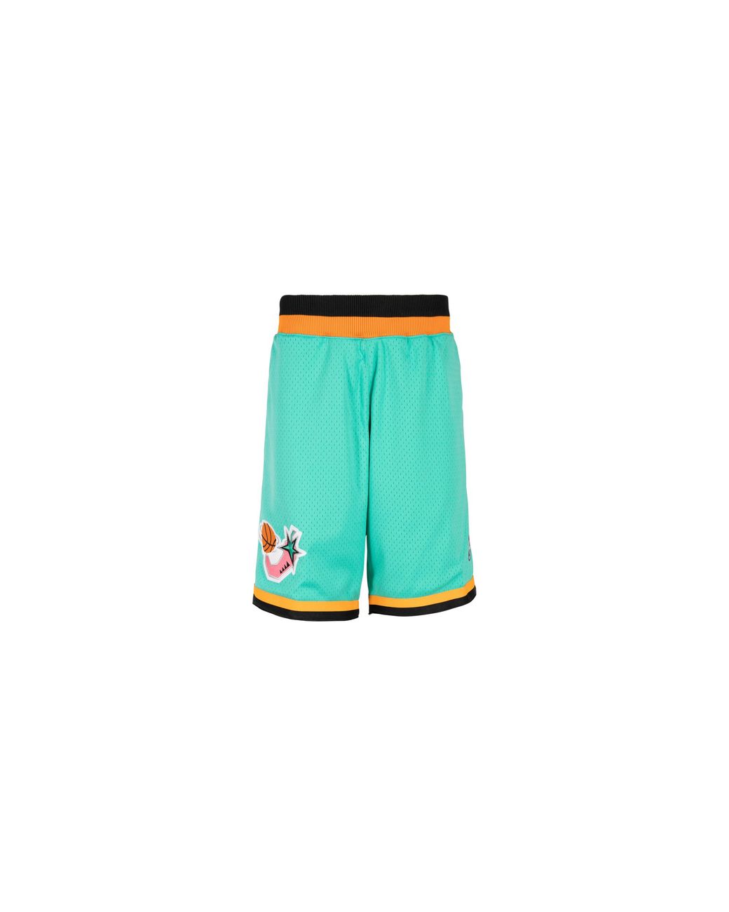 Mitchell & Ness Green Authentic Shorts "Nba All Star Games 1996" Ashrcp19183 Aseteal96" for men