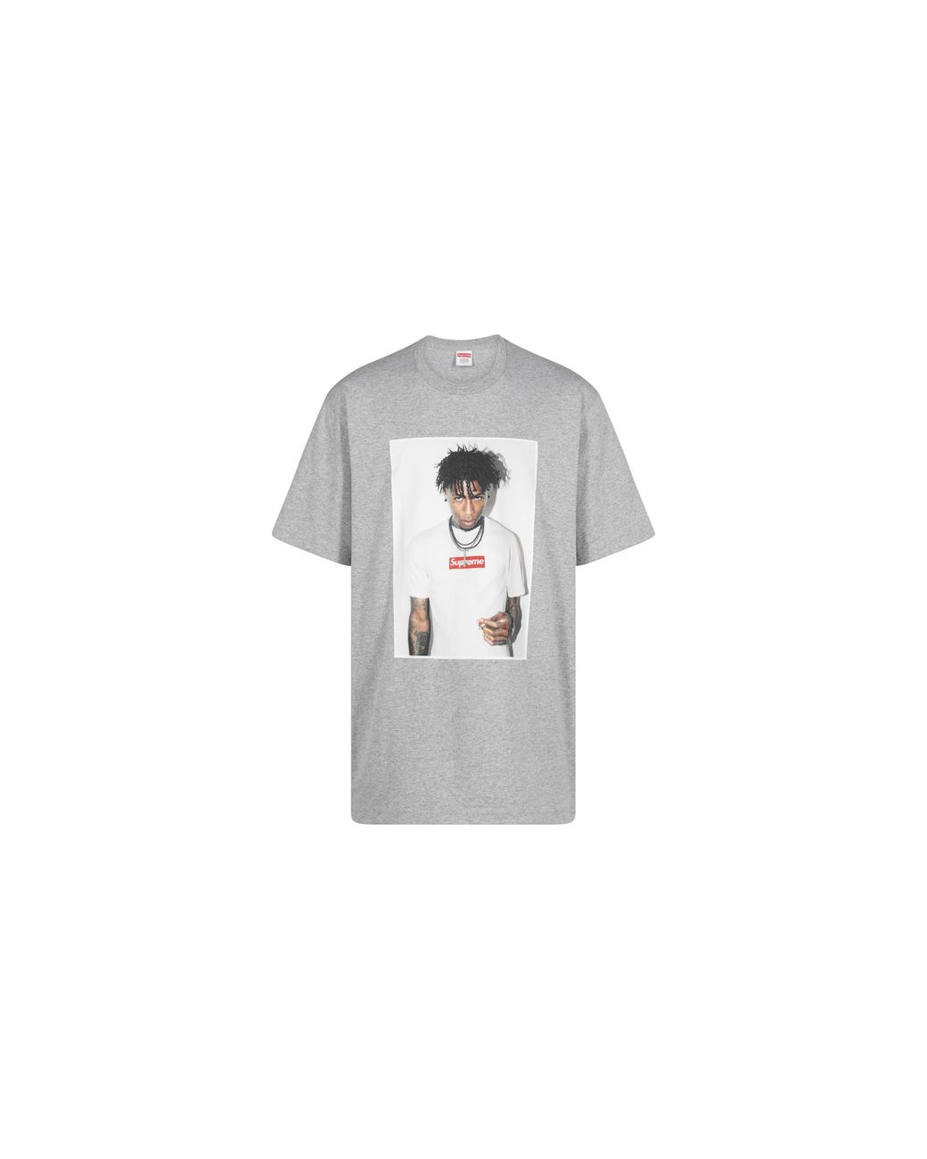 Supreme Black Nba Youngboy T-Shirt "Fw23 Heather" Su1000756"