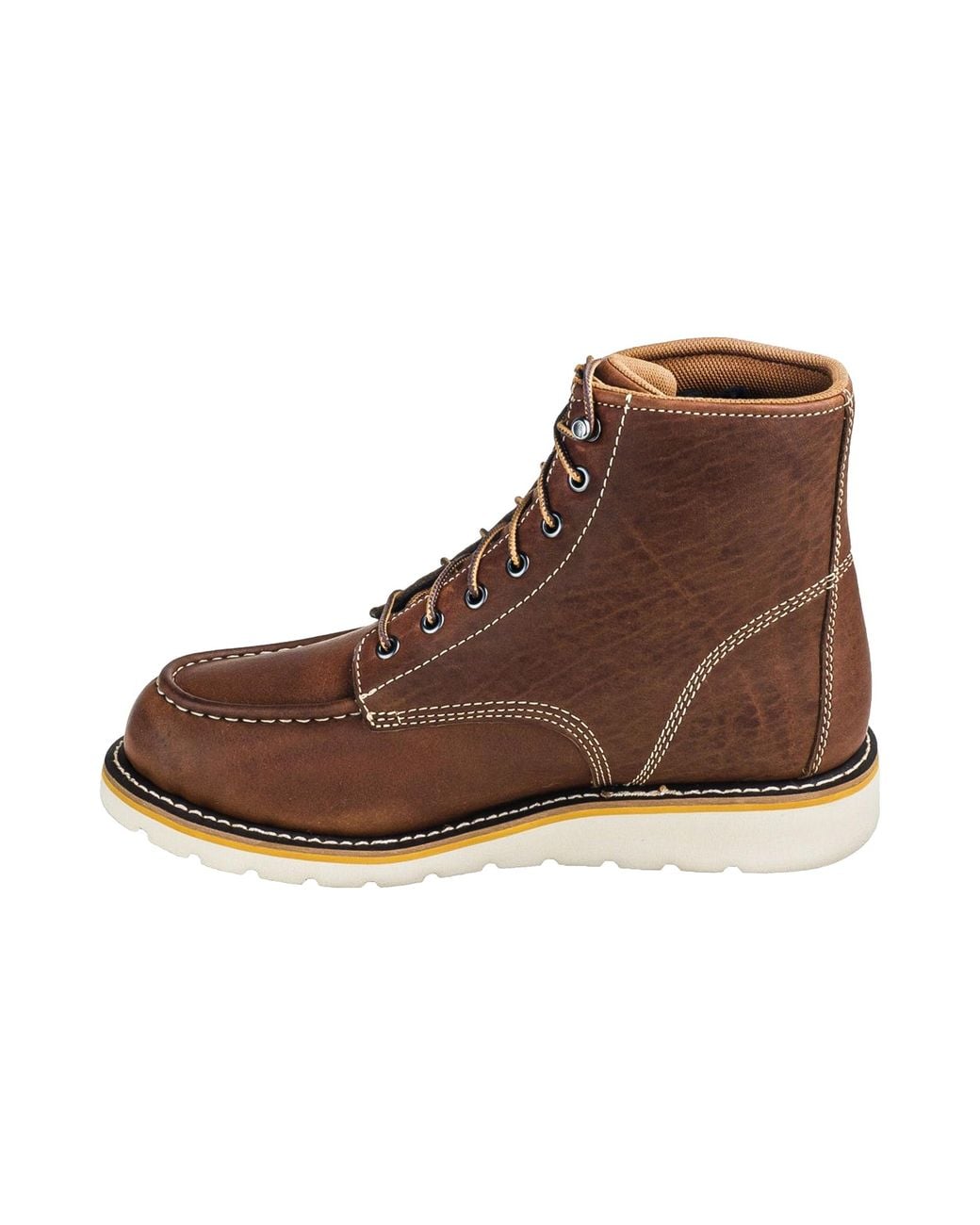 Carhartt Brown Moc Toe Wedge Boot "Soft Tan Full Grain" Cmw6175" for men