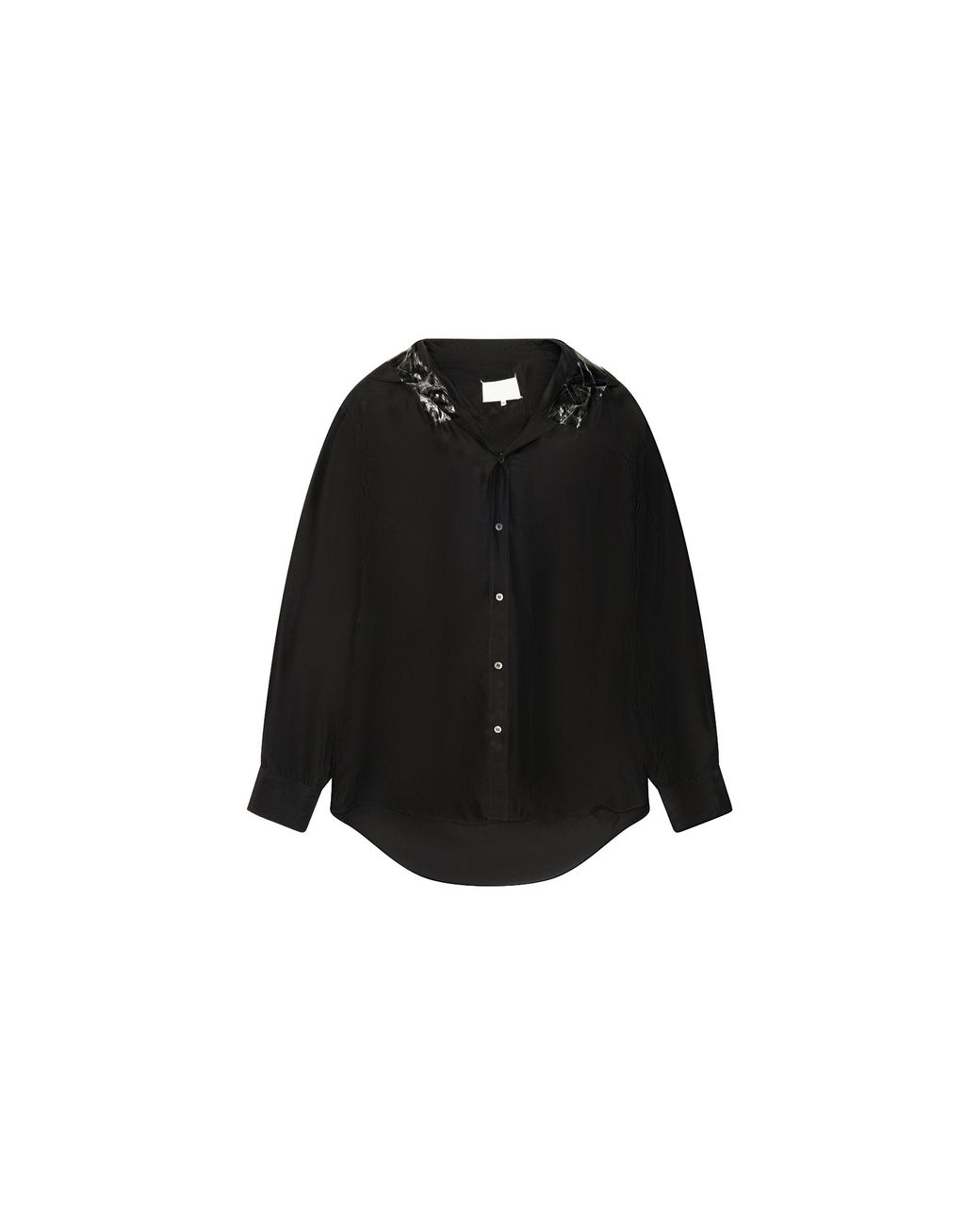 Maison Margiela Black Tape Details Washed Silk Shirt Mmg Mtps 0004" for men