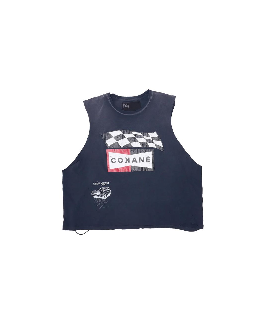 PALY Blue Cokane Sleeveless T-Shirt "Washed" Phcstswbm" for men