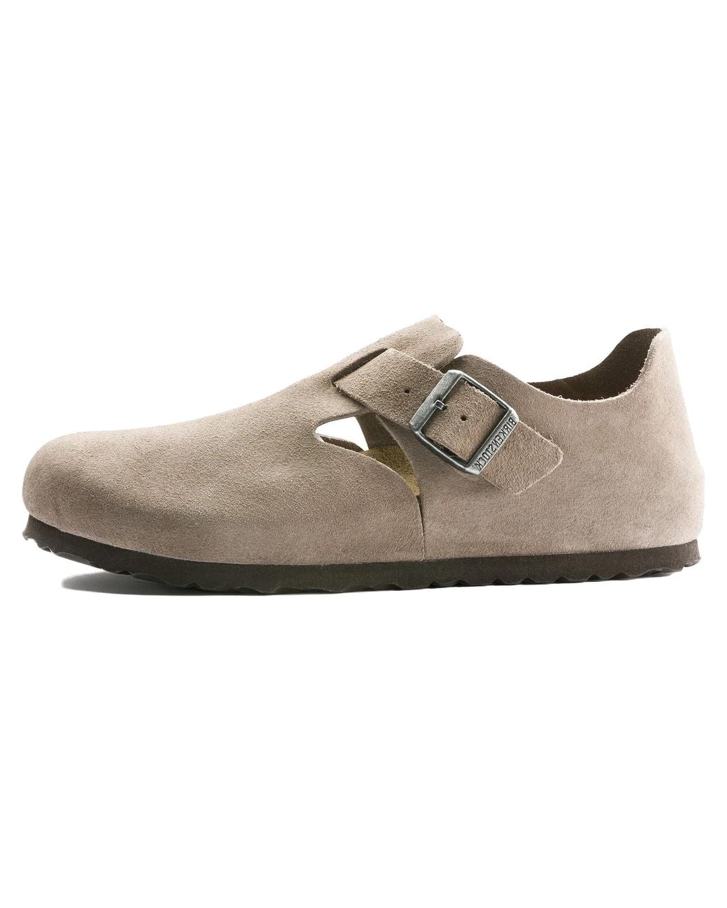 Birkenstock Black London Suede Leather "Taupe for men