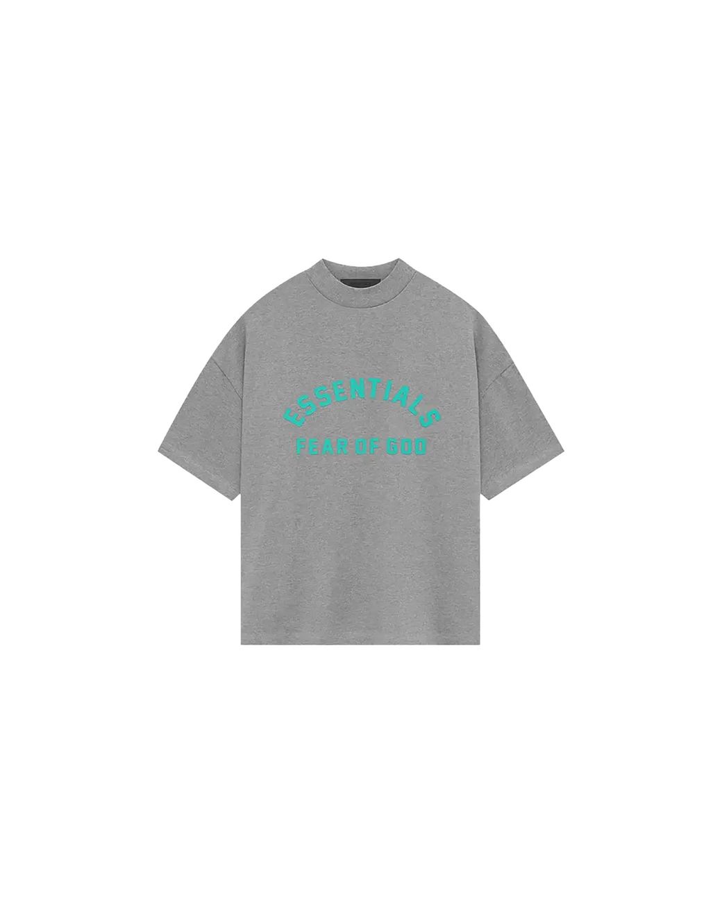 Fear Of God Black Heavy Jersey Ss T-Shirt "Dark Heather Oatmeal" 125Sp242003F" for men