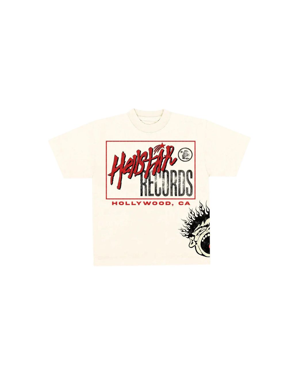 HELLSTAR Black Records T-Shirt Hsr175" for men
