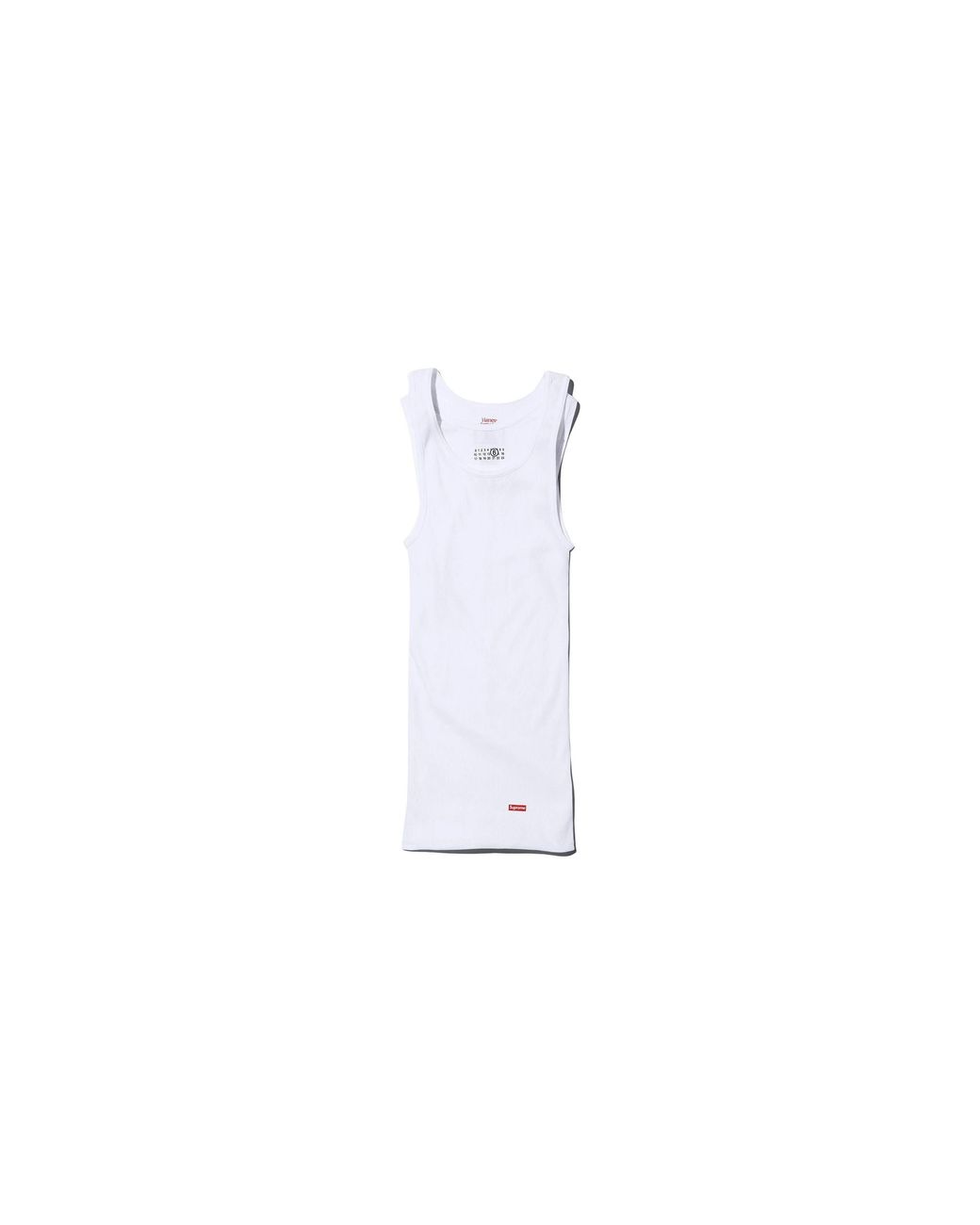 Supreme Black Mm6 Maison Margiela Hanes Tagless Tank Top (2 Pack) "Ss24" Su425"