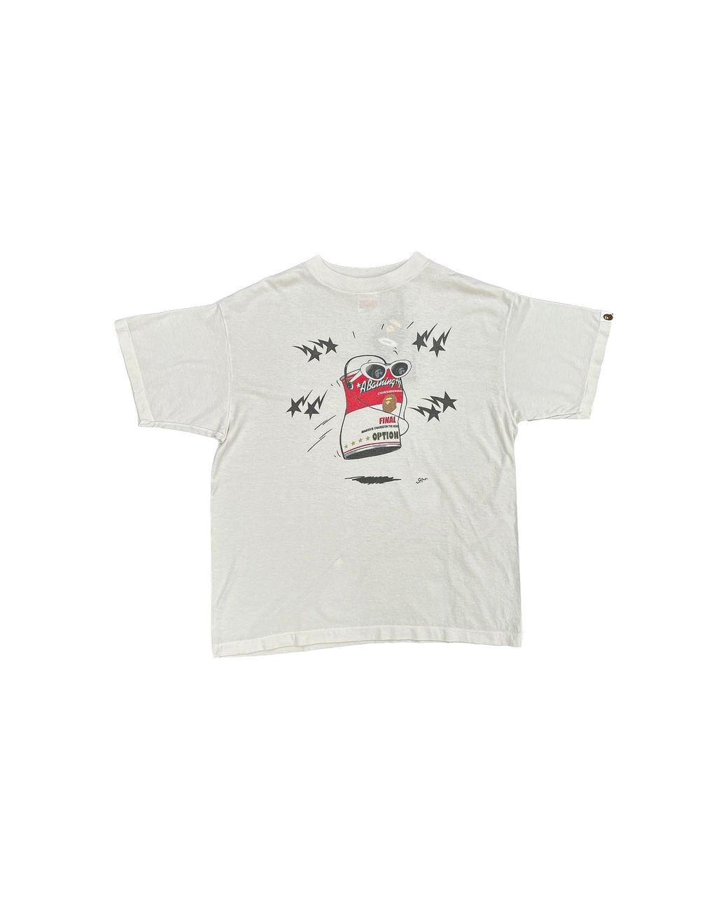 SAINT Mxxxxxx Black Bape Dancing Can T-Shirt Sm Mk1 0000 C34" for men