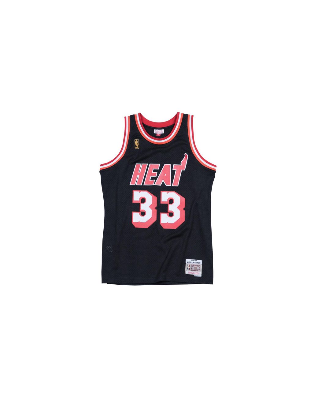 Mitchell & Ness Black Nba Swingman Jersey Heat 96-97 Alonzo Mourning Smjyac18093 Mheblck96Amo" for men