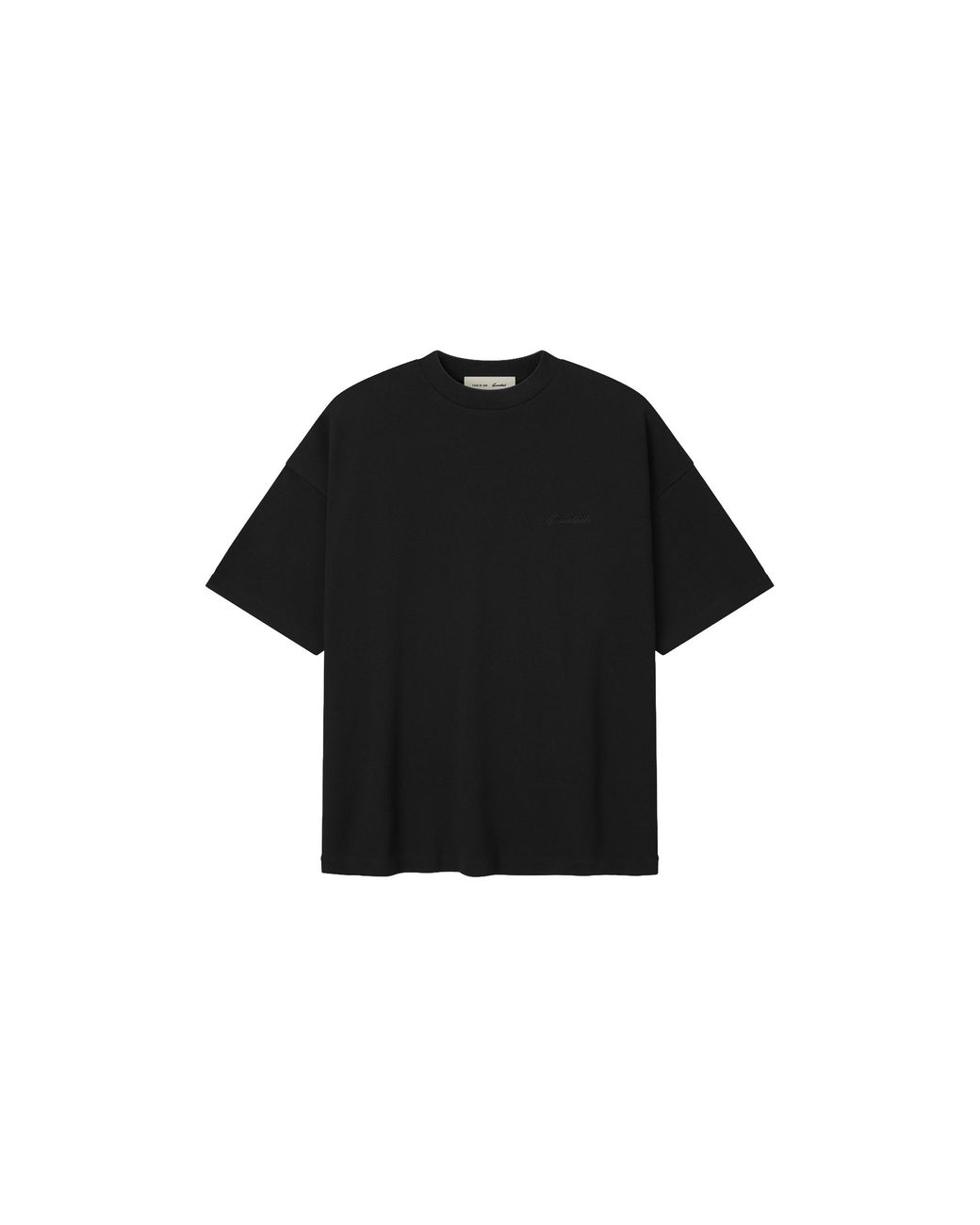 Fear Of God Black Pique Signature 90S T-Shirt 125Sp264411F" for men
