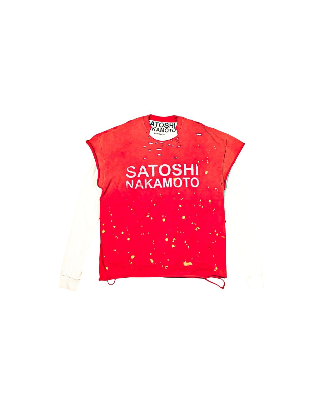 Satoshi Nakamoto Red Luke Thermal Long Sleeve T-Shirt Shirt Ps26Tee006" for men