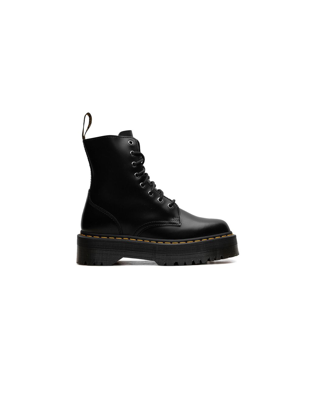 Dr. Martens Black Jadon Boot Smooth Leather Platforms 15265001"