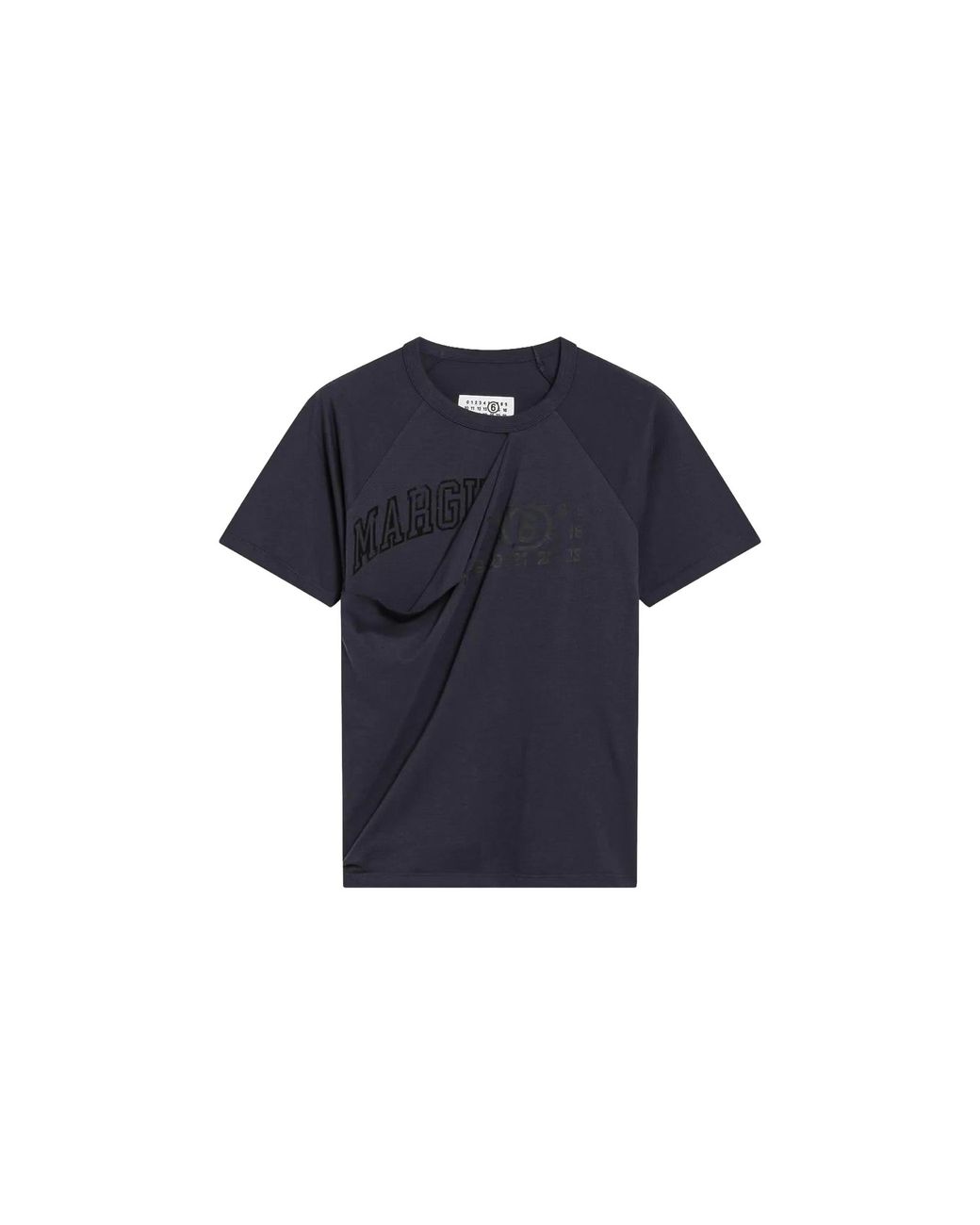 MM6 by Maison Margiela Blue Double Layer T-Shirt "Midnight" S62Gd0224M20048524"
