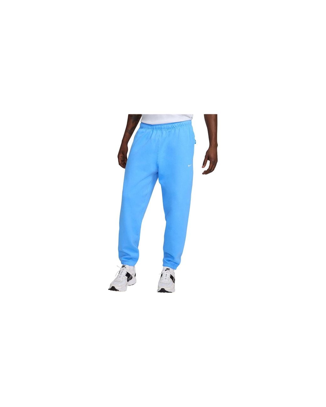 Nike Black Solo Swoosh Fleece Pants "Sky" Dx1364 412" for men
