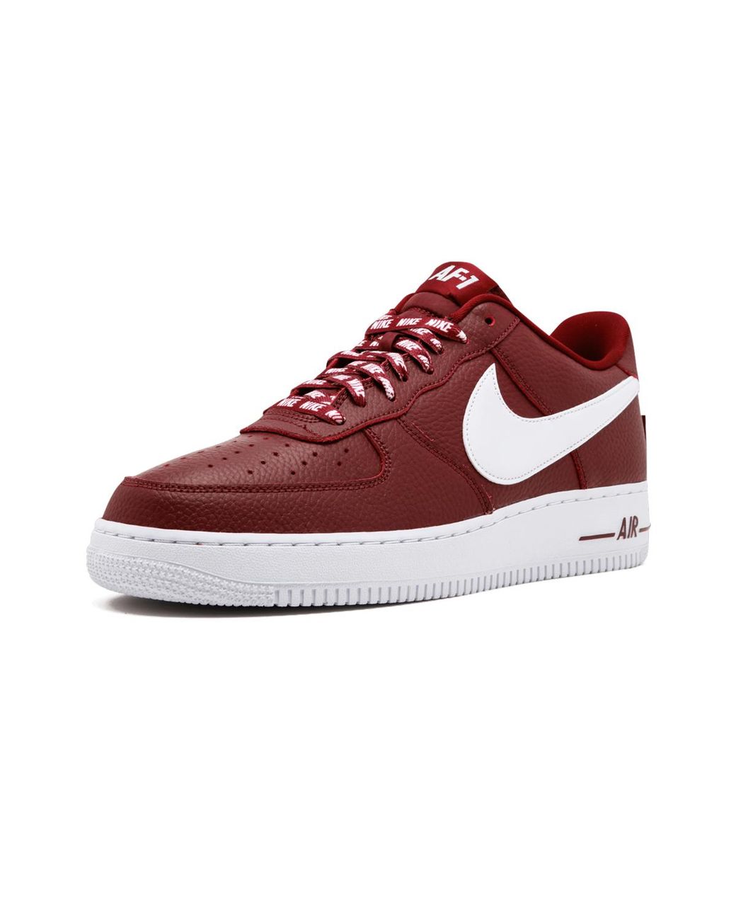 Nike Red Air Force 1 '07 Lv8 "Nba Pack" 823511 605" for men