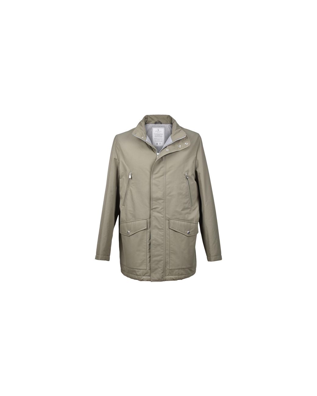 Brunello Cucinelli Black Cotton Nylon Jacket "Khaki Medium" Brun2309" for men