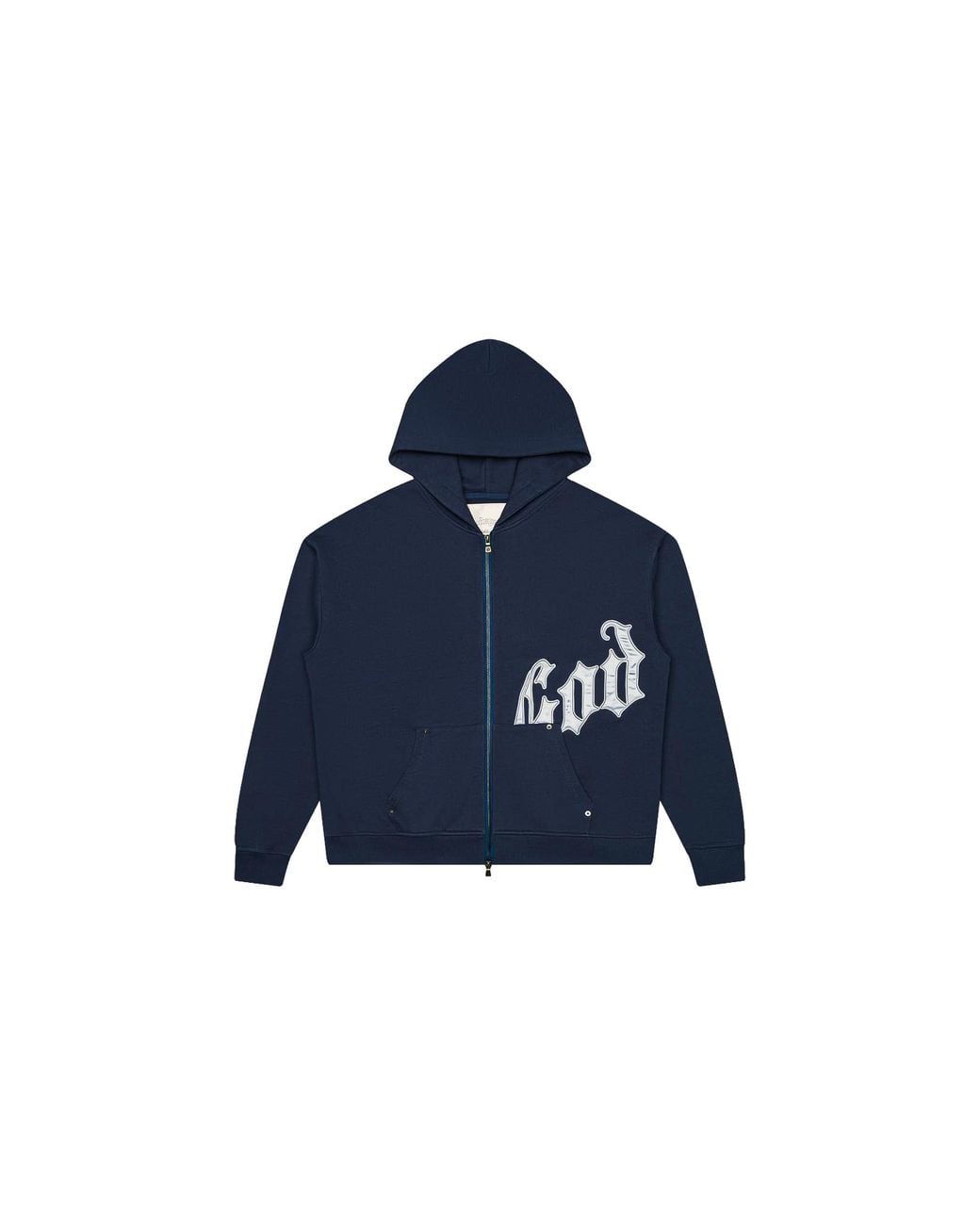 GODSPEED NEW YORK Blue Og Logo Zip-Up Hoodie Gs834" for men