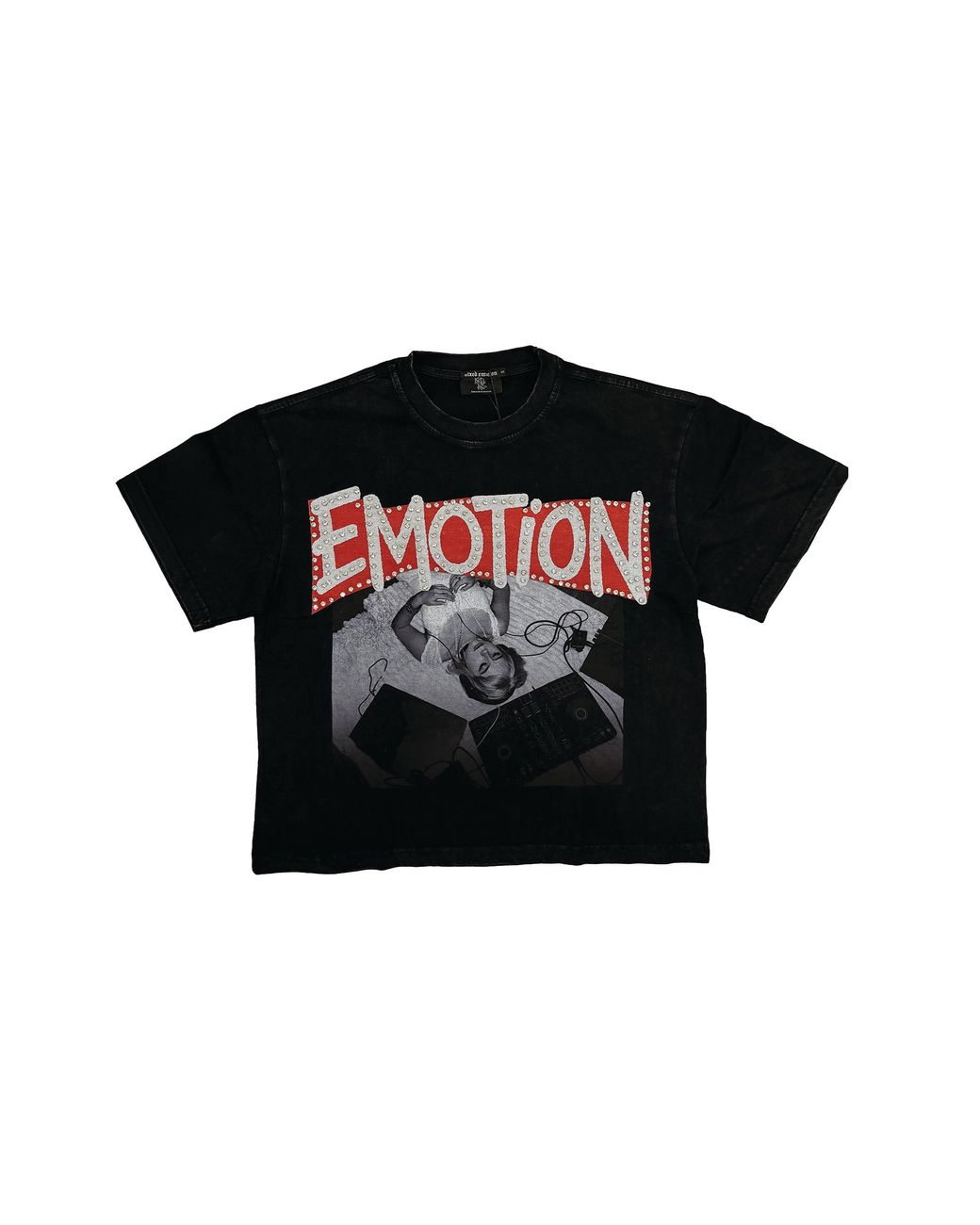 Mixed Emotions Black Tunes T-Shirt Mixe063" for men