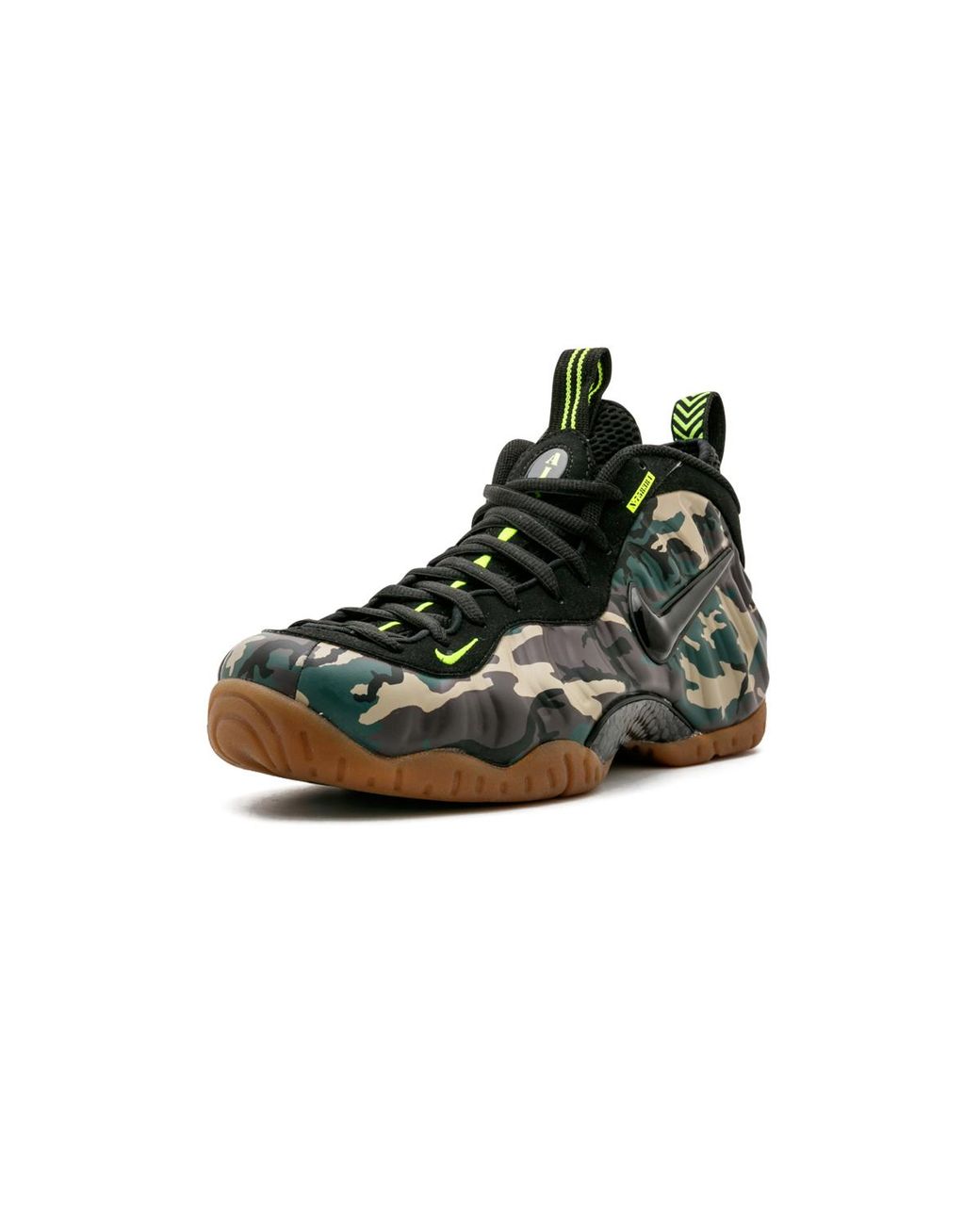 Nike Black Air Foamposite Pro Prm Le "green Camo" Shoes for men