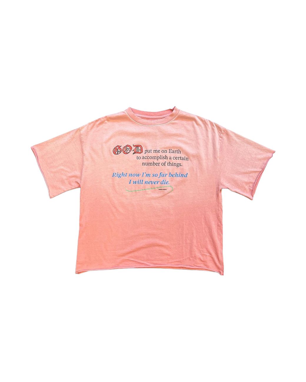 Astrum Pink Distorted Faith T-Shirt "Plum" Ast035" for men