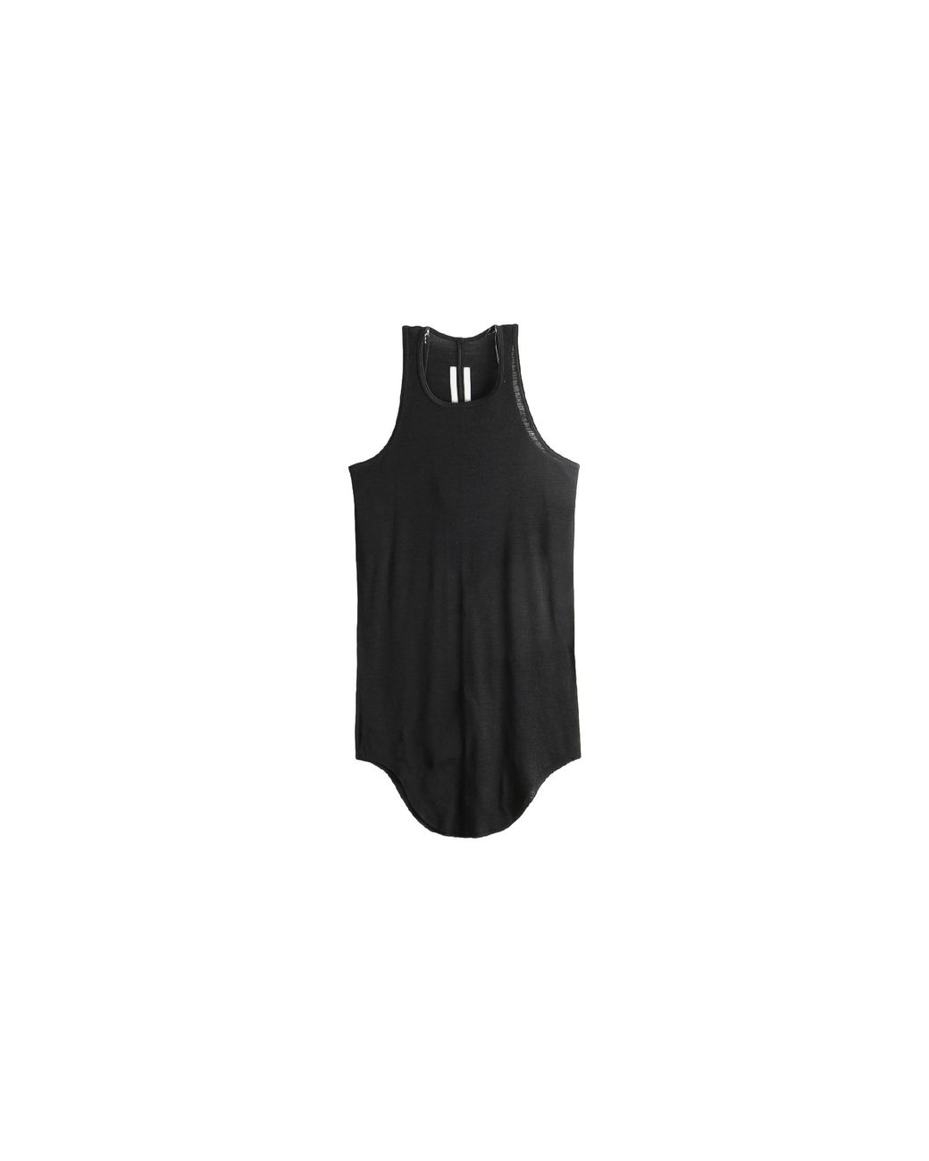 Rick Owens Black Basic Rib Tank Top Rp02F5101 Rjsw 09"