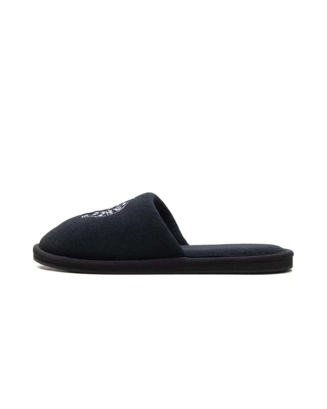 Chrome Hearts Black Embroidered Horseshoe Hotel Slippers Chrm1480" for men