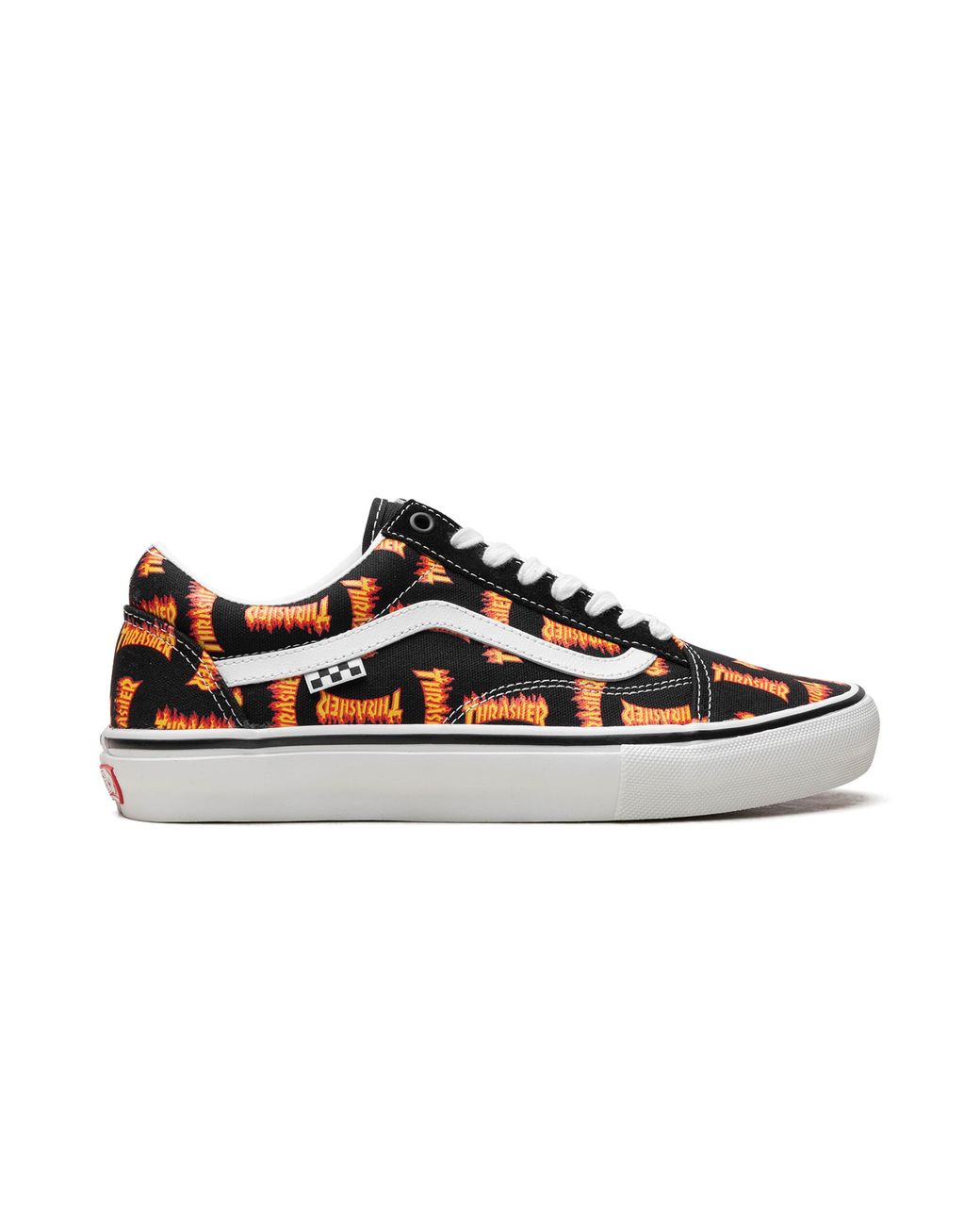 Vans Black Old Skool "Thrasher All Over Flame Logo" Vn0005W0Bml" for men